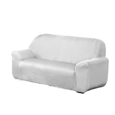 Imagem de Conjunto de três capas para sofá Elegante e encantador capa para sofa de 3 lugares，manta de sofa，capa para sofá 2 e 3 lugares(BRANCO)