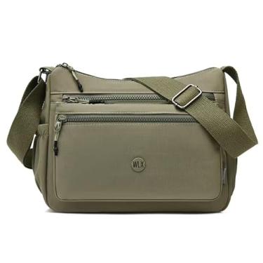 Imagem de Bolsa de ombro feminina espaçosa com vários bolsos bolsa fashion feminina transversal, Verde, Bolsa de ombro feminina espaçosa com vários bolsos, bolsa tiracolo feminina