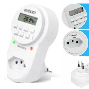 Imagem de Aparelho Timer Temporizador Digital Bivolt Automático com Visor LCD - 