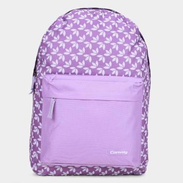Imagem de Mochila Infantil Yins Brasil Casual Canvoy 17L, Roxo, Único