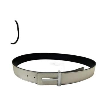 Imagem de Cinto De Couro Luxuoso Masculino De 3,8cm Com Fivela De Designer De Al