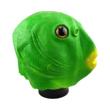 Imagem de Máscara De Cosplay Cabeça De Peixe Verde Para Adultos, Homens E Mulher