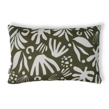 Imagem de Capa de Almofada Retangular Estampada Floral Henri Verde - Westwing Co