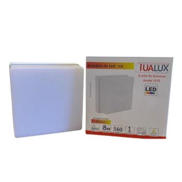 Imagem de Arandela Ice 8w 12x12cm 6500k Tualux