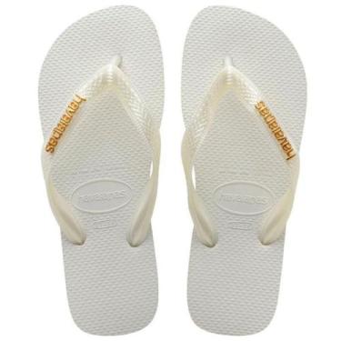 Imagem de Chinelo Havaianas Legitimas Top Placa Logo Metallic Original, 37/38, B