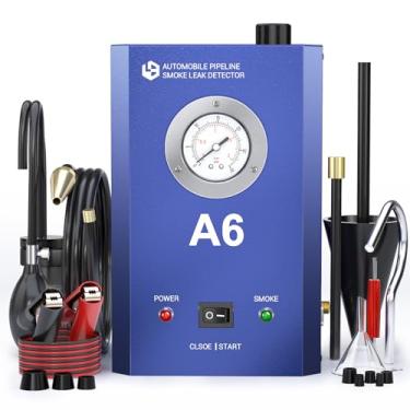 Imagem de KOLSOL Detector de vazamento de fumaça automotivo com medidor de pressão, bomba de ar embutida em máquina de fumaça, teste de vazamento de fumaça de carro DC12V em sistemas de tubulação de veículos