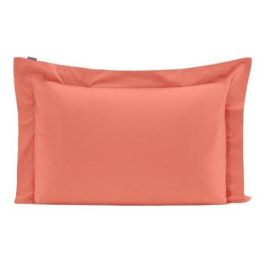 Imagem de Jogo de Fronhas Bordadas Colors Goiaba 200 Fios - Westwing Collection,