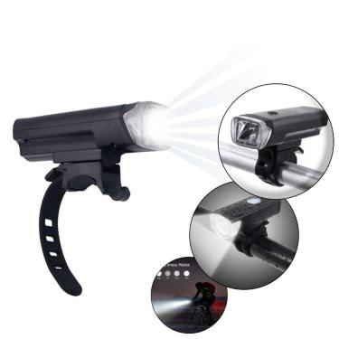 Imagem de Farol Bicicleta Super Led Recarregável Usb Sensor Automatico