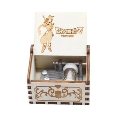 Imagem de Caixa De Música Dragon Ball Z Com Boneco De Ação, Brinquedo De Madeira