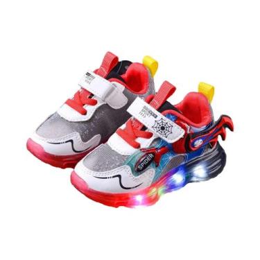 Imagem de Tênis Iluminados Para Meninos 2025 Moda Primavera Outono Calçados Casu