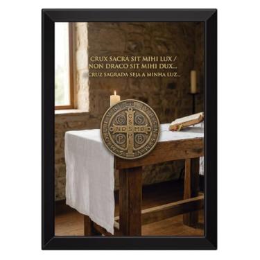 Imagem de Quadro Medalha de São Bento Altar (Sem Moldura, 40x60cm)