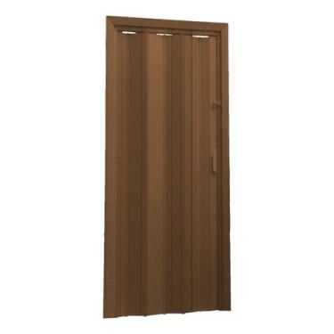 Imagem de Porta Sanfonada Pvc Multilit 2,10cmx0,96cm Diversas Cores, Marrom