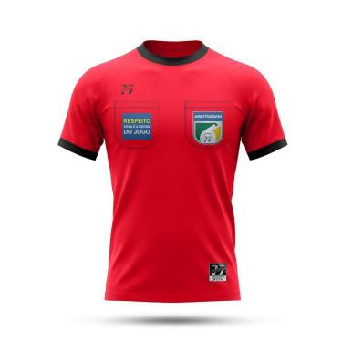 Imagem de Camiseta Árbitro Futebol Profissional Arbitragem Dry-Masculino