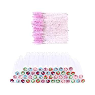 Imagem de Tubos Reutilizáveis Para Escovas De Cílios De Natal Com Varinhas De Rí