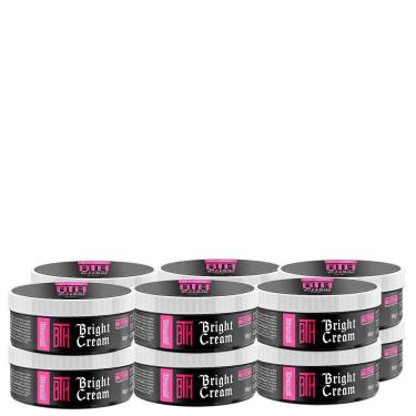Imagem de Kit 12 Pomada Efeito Brilho Bright Cream Bth 80G