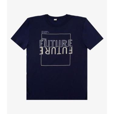 Imagem de Kit Camiseta Adulto Masculino Meia Malha Rovitex Azul, M, Azul