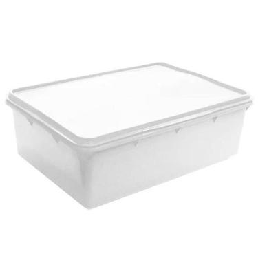 Imagem de Caixa Organizadora 11L Empilhável Hermética Plasvale Plástica Retangul