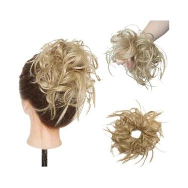 Imagem de Coque De Cabelo Feminino Desgrenhado E Volumoso, Sintético Ondulado, T