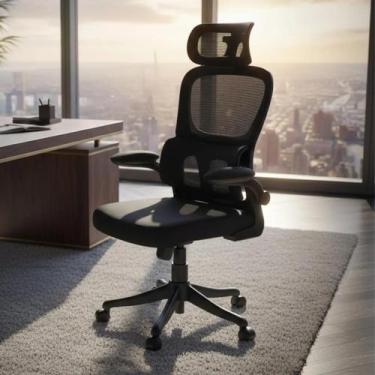 Imagem de Cadeira Escritório Ergonômica Giratória Diretor Prime Mesh - Tech Mand