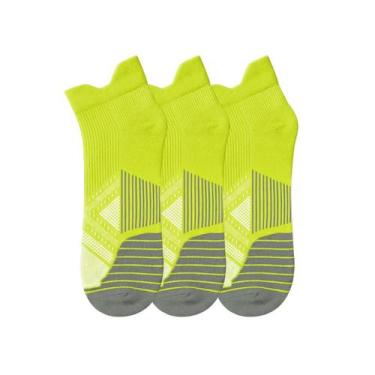 Imagem de Kit 3 Meias AF Esportiva de Corrida Poliamida Fina Com Compressão Cano