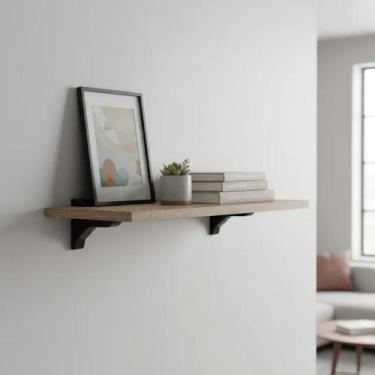 Imagem de Prateleira em MDF Laminado 15mm REFORÇADO com Suporte Tucano DECORAÇÃO