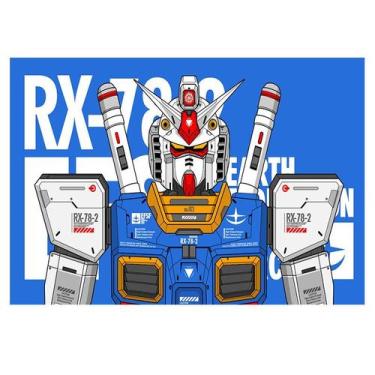 Imagem de Tapeçaria Gundamss Wall Room Aesthetic 150x130cm, microtecido - yiweis