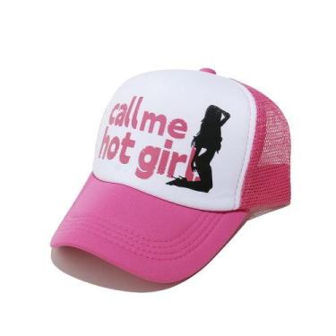 Imagem de Boné de beisebol Trucker Call Me Hot Girl poliéster para mulheres - Yi