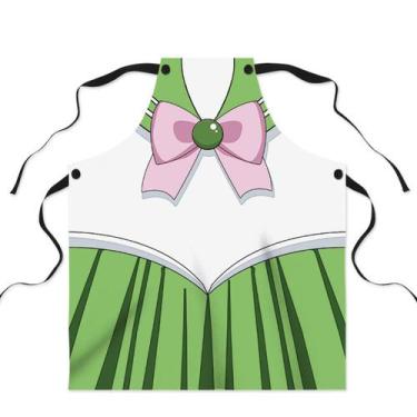 Imagem de Avental Sailor Moon Kino Makoto Anime Poliéster 72,5x57cm - yiweisai