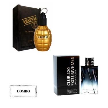 Imagem de Perfumes Combo Arsenal Gold EDP 100mL + Linn Young Club 420 Black EDT 