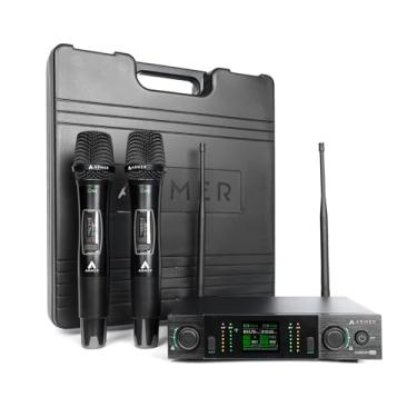 Imagem de Microfone sem Fio Profissional Duplo Armer AX802M G2 com Case e Bateria Recarregável