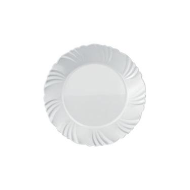 Imagem de Prato de Sobremesa Nadir Duralex em Vidro Pétala Branco