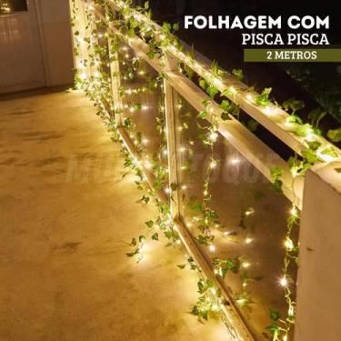 Imagem de Fio De Led Trepadeira Hera Com Luzinhas Pisca - Folhagem - Wincy Natal