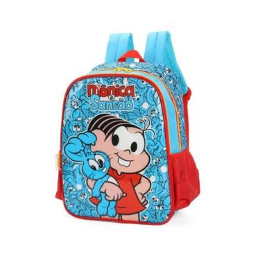 Imagem de Mochila De Costas Turma Da Mônica Azul Un Luxcel 43X32X15Cm