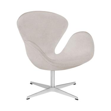 Imagem de Poltrona Swan Office Giratória Linho Bege