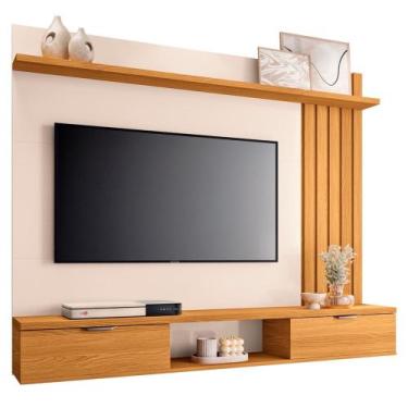 Imagem de Painel Para TV Suspenso 55 Pol 160cm Aster H01 Cinamomo/Off - Mpozenat
