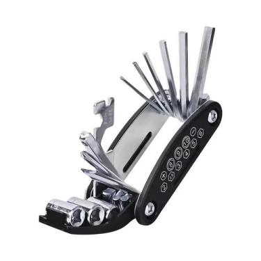 Imagem de Kit De Reparo De Bicicleta Portátil Multifuncional Com Bomba E Remendo