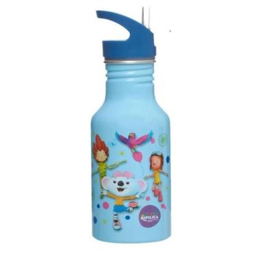 Imagem de Garrafa Squeeze Alumínio Mundo Ripilica Ceu Azul Orignal, Azul