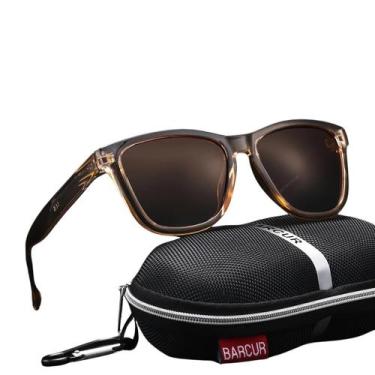 Imagem de Óculos de sol polarizados Lentes espelhadas coloridas barcur - Vitalit