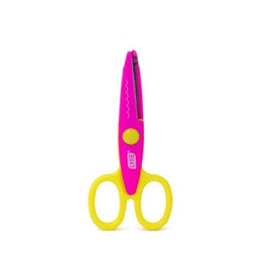 Imagem de Tesoura Escolar Lyke Zig Zag 14cm 102196 TESOURA ESCOLAR LYKE ZIG ZAG 