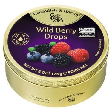 Imagem de Bala Alemã Cavendish  Harvey Wild Berry Drops 175gr - Cavendish & Harv