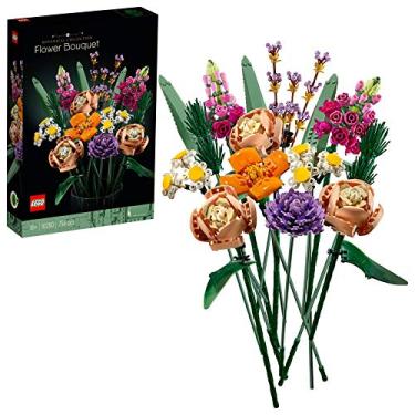 Imagem de LEGO 10280 Buquê de flores, flores artificiais, conjunto para adultos, acessórios decorativos para casa, ideia, coleção botânica