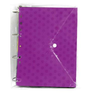 Imagem de Fichário Caderno Argolado A4 Color com Capa Acp + Bloco 96F, Lilás