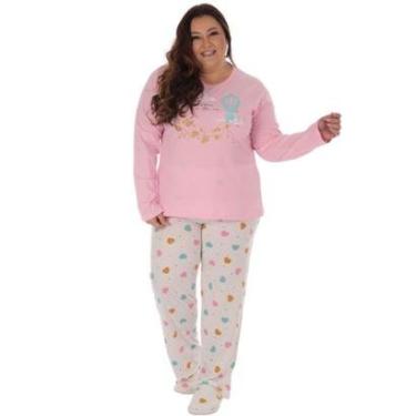 Imagem de Pijama Belíssima Algodão Plus Size Feminino Victory-Feminino