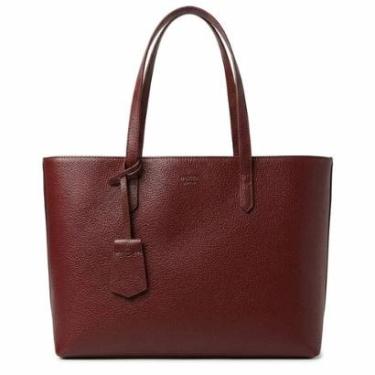 Imagem de Bolsa Feminina Arezzo Giorno Tote Couro Pebbled Zíper A5001107210009 Vinho-Feminino
