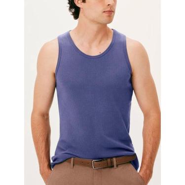 Imagem de Camiseta Regata Hering 015M Masculina Canelada Algodão T. P/XG-Masculino