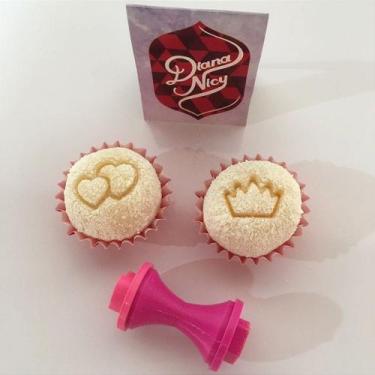 Imagem de Marcador para Doces e Brigadeiros Tema Duplo Coração e Coroa - D250518