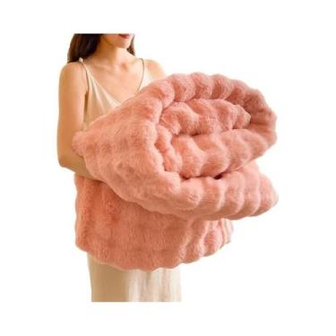 Imagem de Cobertor De Pelúcia De Flanela Dupla Face Para Escritório, Sofá, Quatr