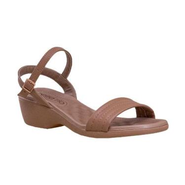 Imagem de Sandália Preto Costura Aparente  Beira Rio, Nude, 38