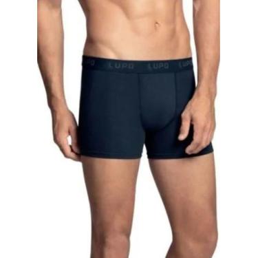 Imagem de Cueca Boxer Algodão Lupo - Azul Marinho - 00615  Pau a Pique, Azul mar