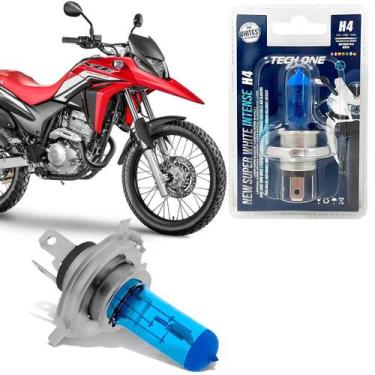 Imagem de Lâmpada Moto H4 Super Branca 8500k 35W 12V XRE 300 até 2024 - TechOne